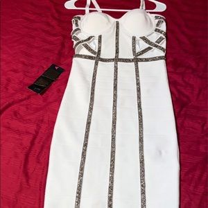 NWT BeBe caged top Mia bandage dress